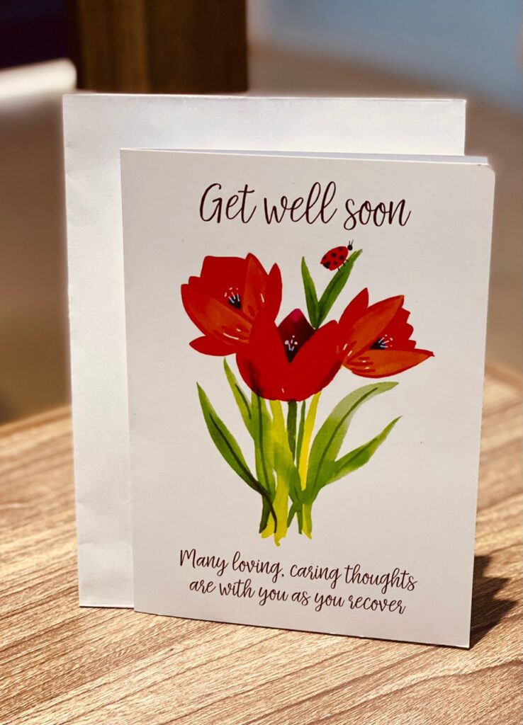 Get Well Soon Flowers - Card - The Lekki Gift Company