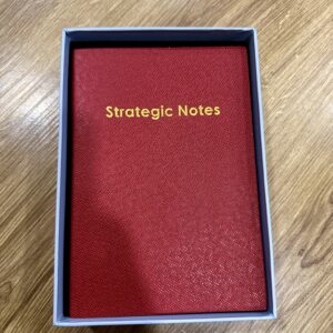 Strategic Red Coloured Notebook